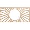 Ekena Millwork Hoover Wood Fretwork Pierced Ceiling Medallion, Alder, 32"W x 16"H x 11 7/8"ID x 1/4"T CMWP32X16X0250HOAL - alternate 1